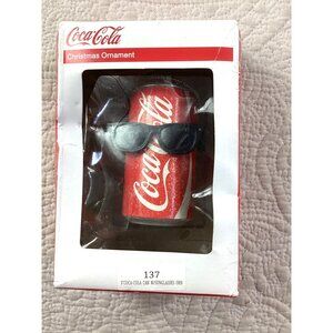 Coca-Cola Christmas Tree Ornament Soda Can*Sunglasses Kurt S Adler*Holiday Gift